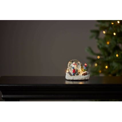 Eglo 411482 - LED juldekoration WINTERVILLE LED/2xAAA snöglob