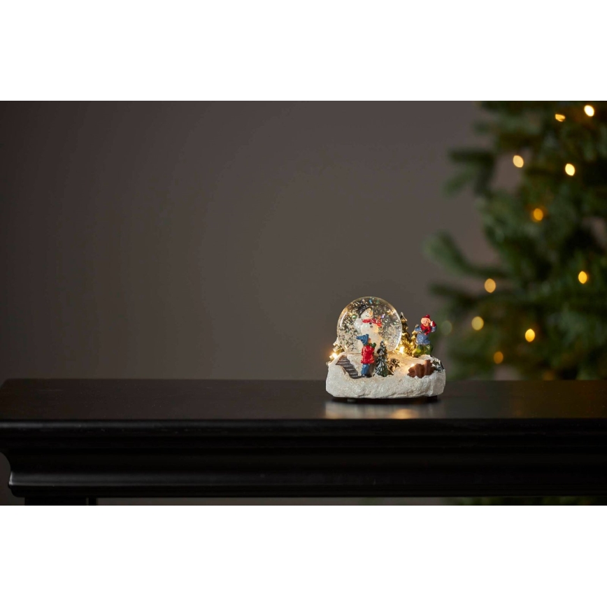 Eglo 411482 - LED juldekoration WINTERVILLE LED/2xAAA snöglob