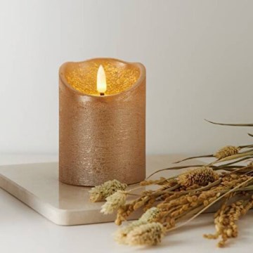 Eglo 411498 - LED Ljus FLAMME RUSTIC LED/2xAA guld