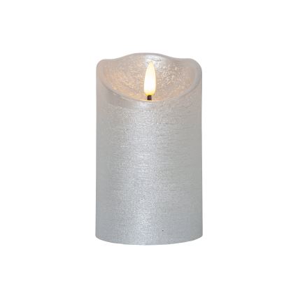 Eglo 411503 - LED-ljus FLAMME RUSTIC LED/2xAA silverfärgad