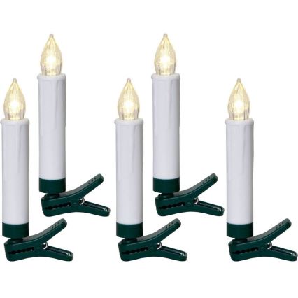 Eglo - KIT 5x LED Lighting för Julgran 1xLED/0,06W/1xAA IP44