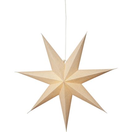 Eglo 411556 - Juldekoration ÉTOILE stjärna 1xE14/25W/230V 60 cm beige