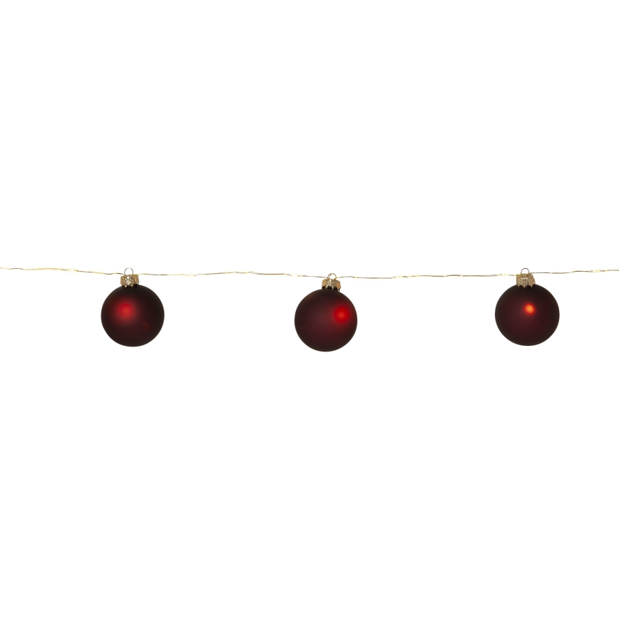 Eglo 411559 - Julkedja BLISS 22xLED/3xAA 2,6m varm vit