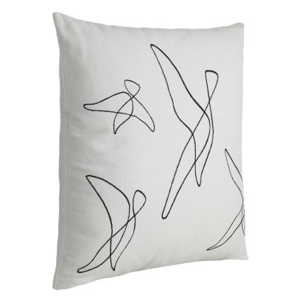 Eglo - Dekorativ kudde 45x45 cm vit/svart