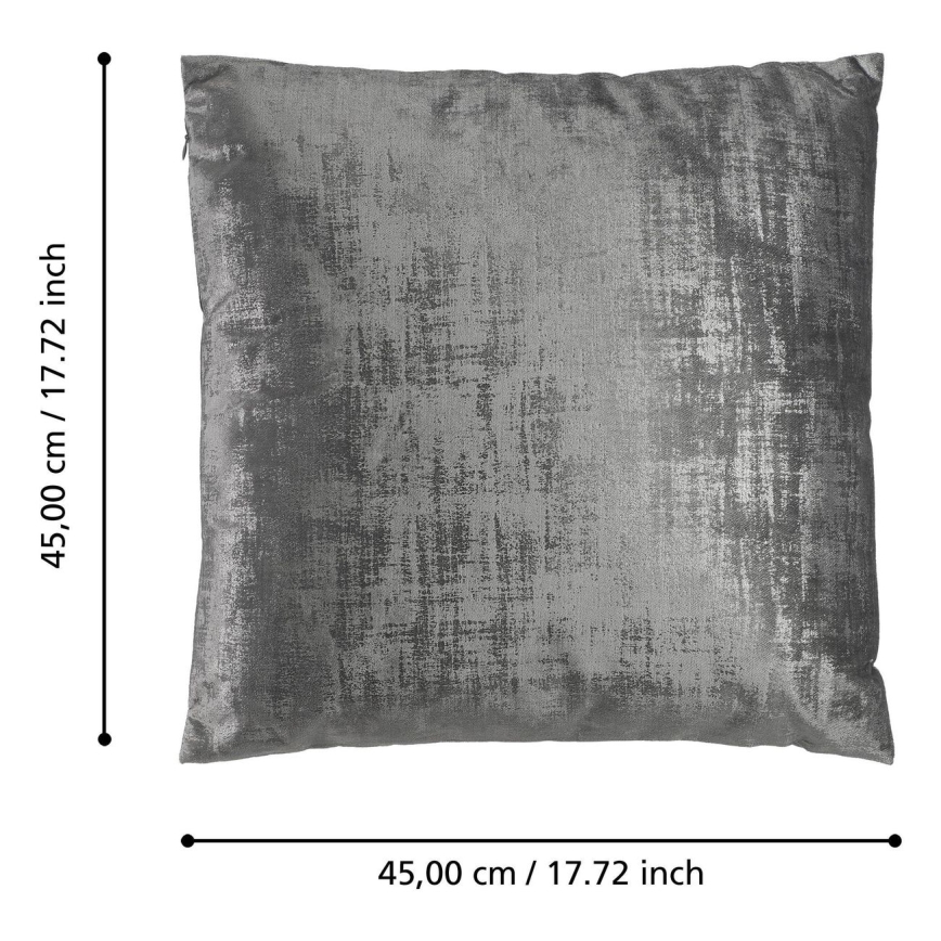 Eglo - Dekorativ kudde 45x45 cm grå