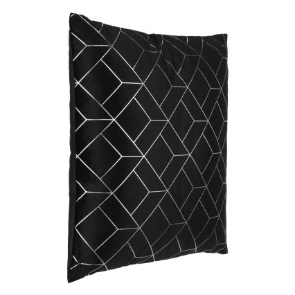 Eglo - Dekorativ kudde 45x45 cm svart/silver