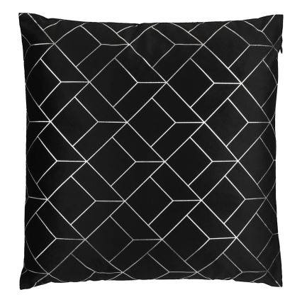 Eglo - Dekorativ kudde 45x45 cm svart/silver