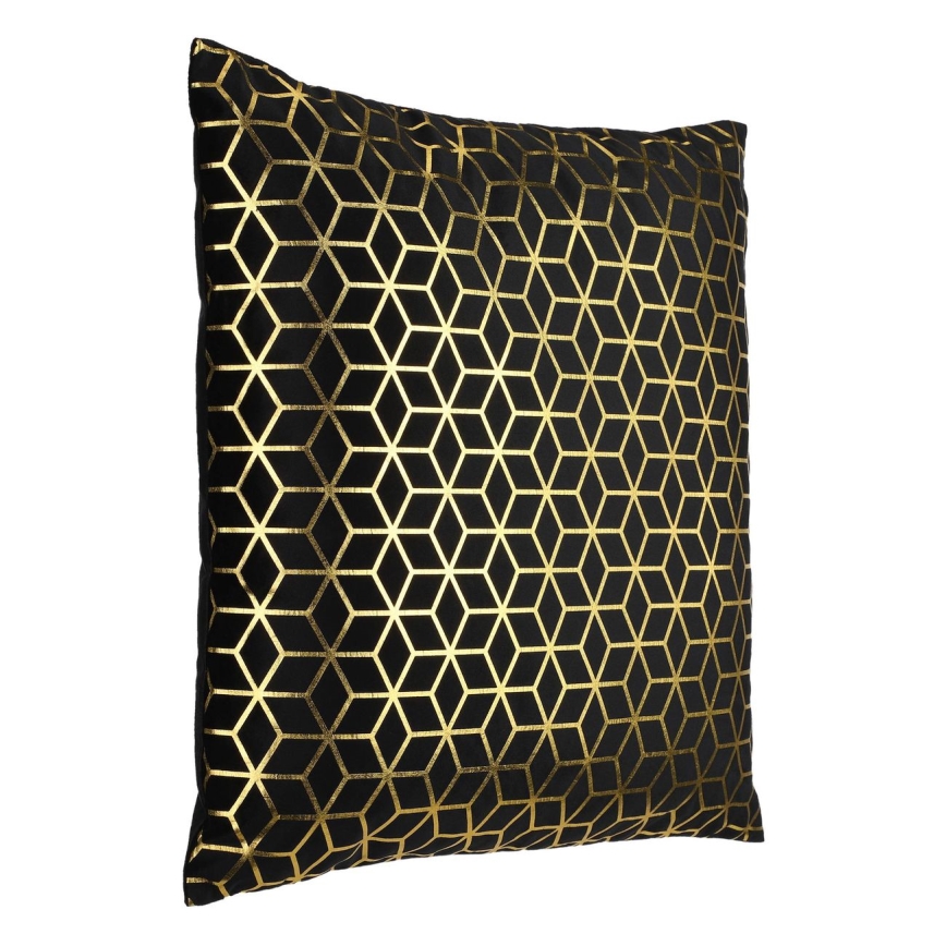 Eglo - Dekorativ kudde 45x45 cm svart/guld