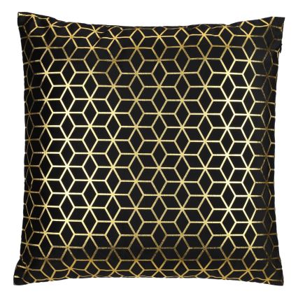Eglo - Dekorativ kudde 45x45 cm svart/guld