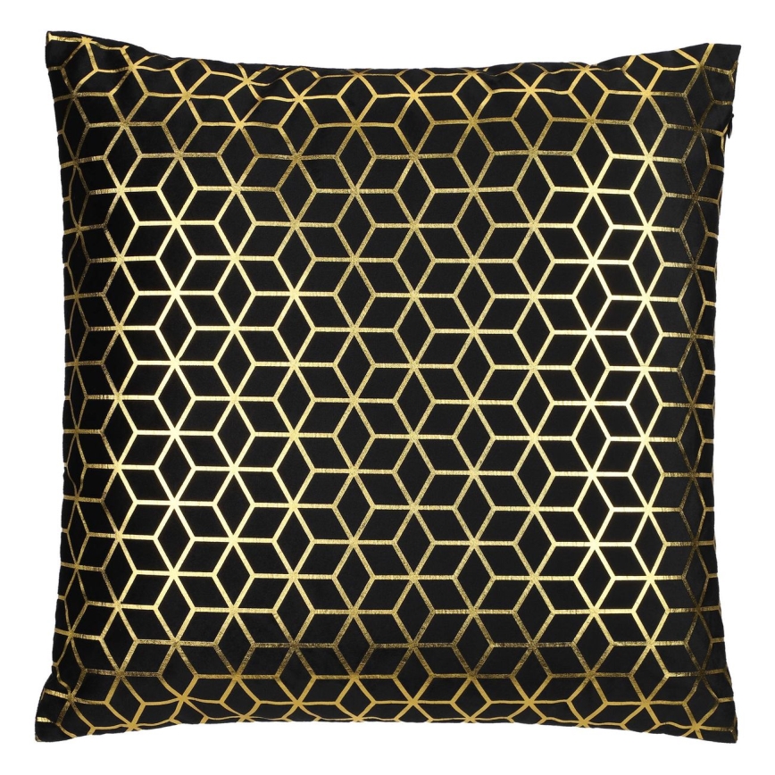 Eglo - Dekorativ kudde 45x45 cm svart/guld