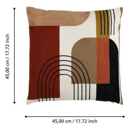 Eglo - Dekorativ kudde 45x45 cm färgrik