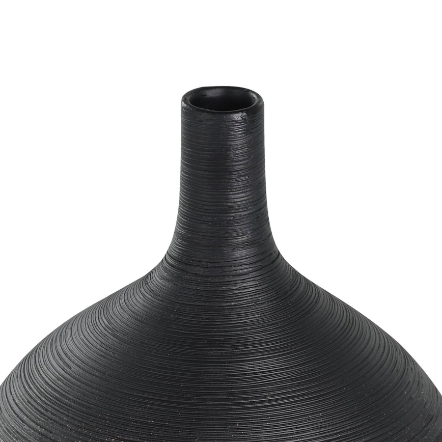 Eglo - Keramikvas 22x16 cm svart/guld