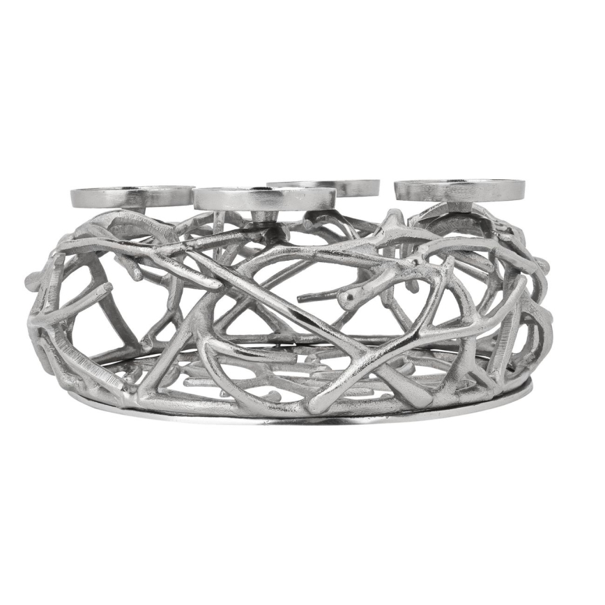 Eglo - Ljusstake 13,5x35 cm silver