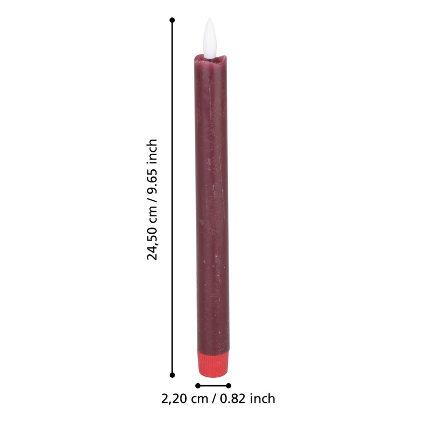 Eglo - SET 2x LED ljus LED/1xAAA 24,5 cm röd