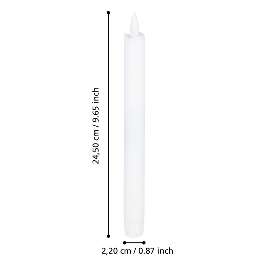 Eglo - SET 2x LED ljus LED/1xAAA 24,5 cm vit