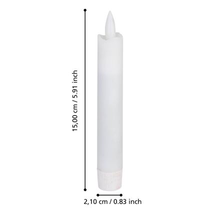 Eglo - SET 2x LED ljus LED/1xAAA 15 cm vit