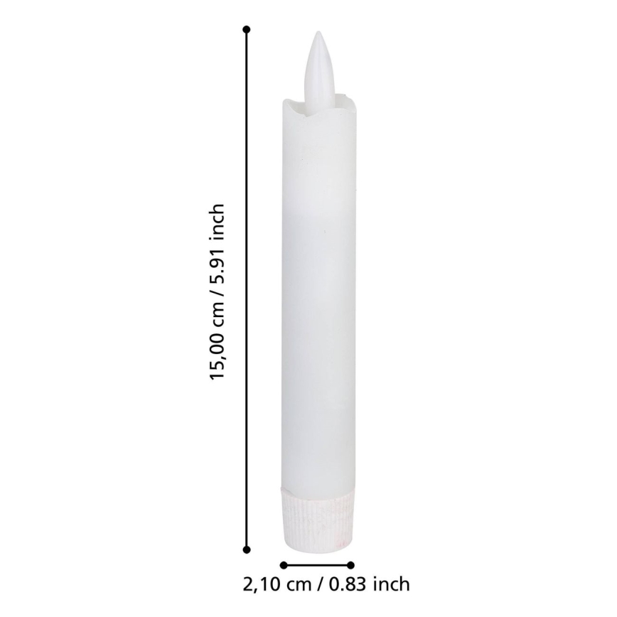 Eglo - SET 2x LED ljus LED/1xAAA 15 cm vit