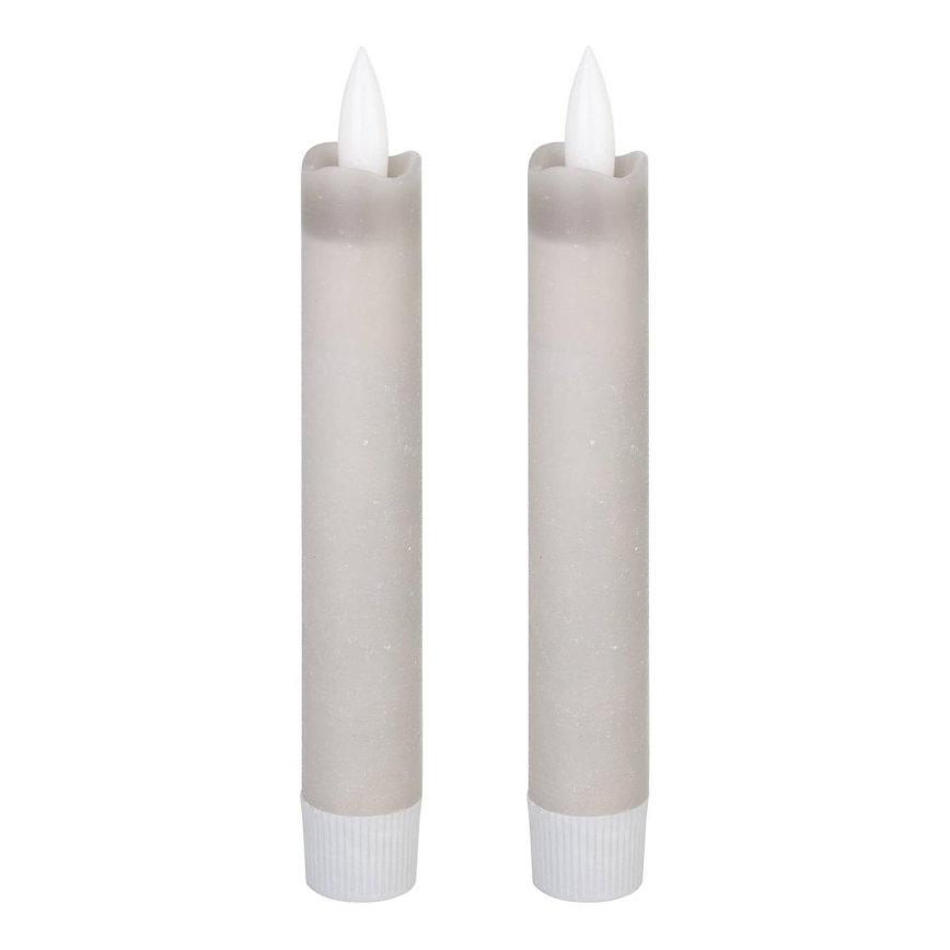Eglo 422223 - SET 2x LED ljus ANTANABE LED/1xAAA 15 cm grå
