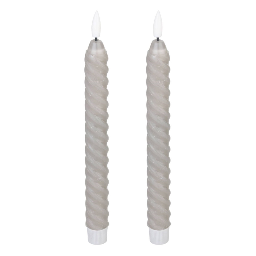 Eglo - SET 2x LED ljus LED/1xAAA 25 cm grå