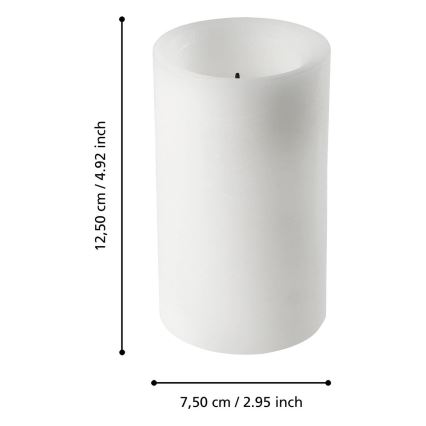 Eglo - LED Candle LED/2xAA varm vit