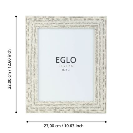 Eglo - Fotoram 20x25 cm grädde