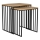 Eglo 424143 - Set med 2 sidobord TOZAWA brun/svart