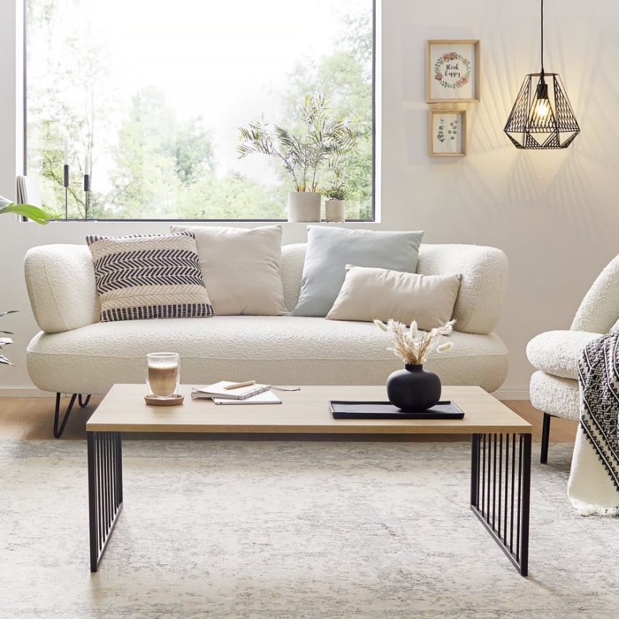 Eglo 424801 - Soffbord AUKSIDE 53,5x100 cm brun/svart