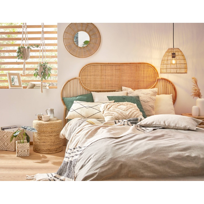 Eglo - Väggspegel diameter 55 cm Bambu