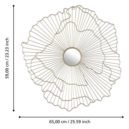 Eglo - Väggspegel 59x65 cm guld