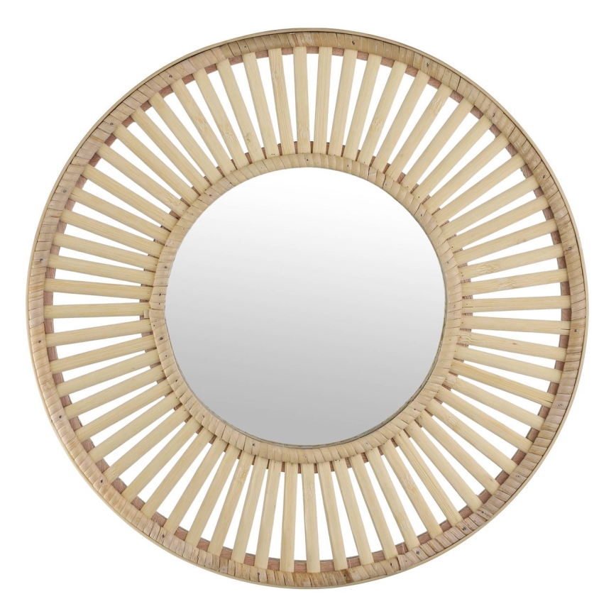 Eglo 425037 - Väggspegel MITSUKE Ø 40 cm, bambu
