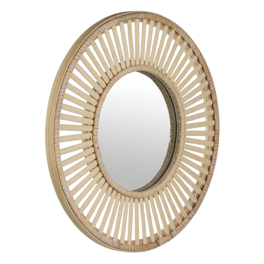 Eglo 425037 - Väggspegel MITSUKE Ø 40 cm, bambu