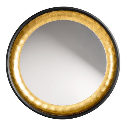 Eglo 425062 - Väggspegel BONTANG Ø 90 cm svart/guld