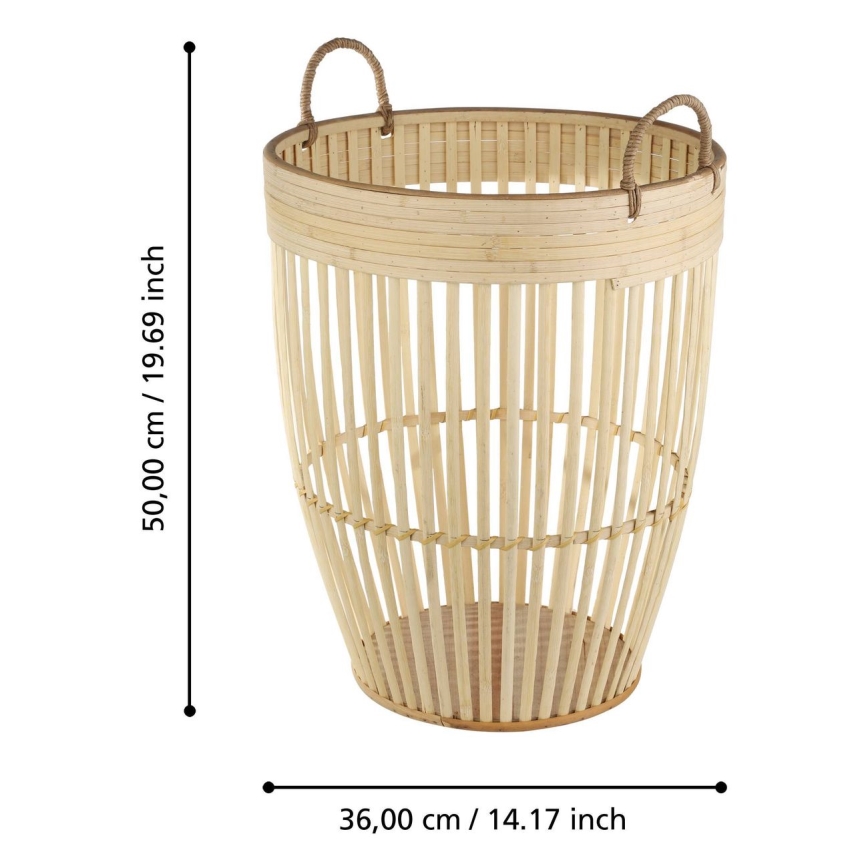 Eglo - Dekorativ låda 50x36 cm bambu