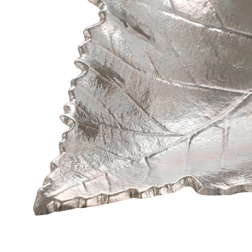 Eglo - Dekorativt bricka 18,5x23,5 cm löv/silver