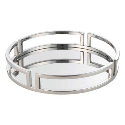Eglo - Dekorativt bricka diameter 38 cm skinande krom
