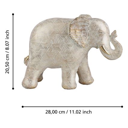 Eglo - Dekoration 20,5x28 cm elefant/harts
