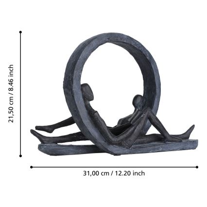 Eglo - Metalldekoration 21,5x31 cm harts