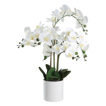 Eglo - Plastväxt i blommkruka 65x50 cm orkidé