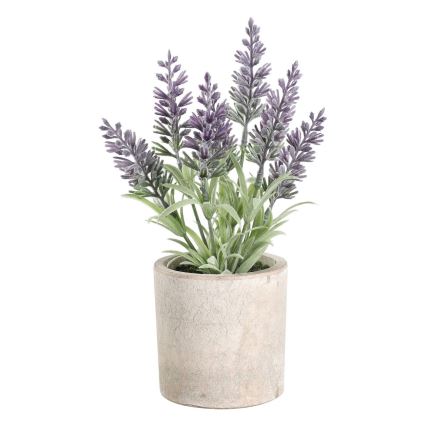 Eglo - Plastväxt i blommkruka 22x8 cm lavendel