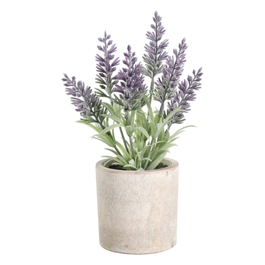 Eglo - Plastväxt i blommkruka 22x8 cm lavendel