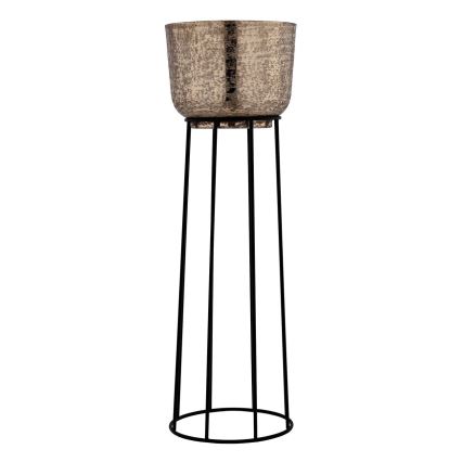 Eglo - KIT 3x Blomkruka av metall svart/guld