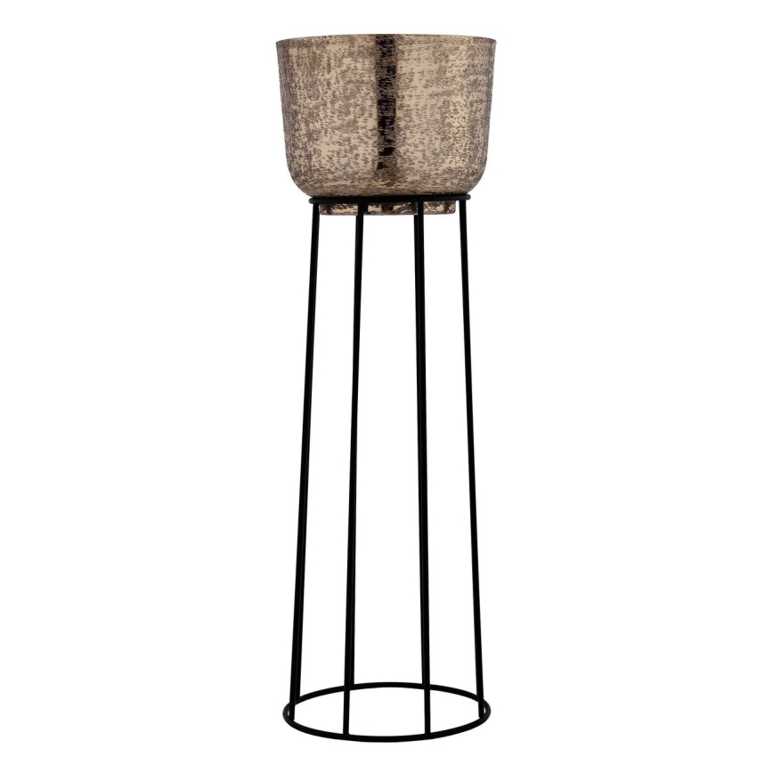 Eglo - KIT 3x Blomkruka av metall svart/guld