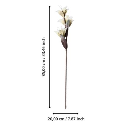 Eglo - Plastblomma 85 cm vit