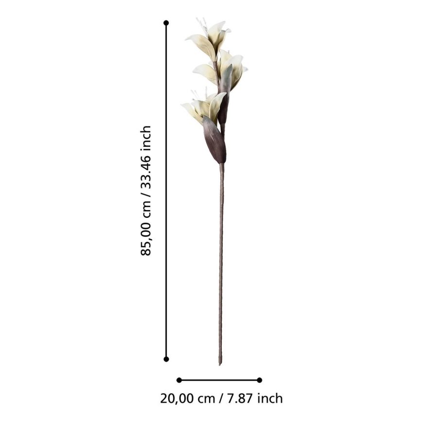 Eglo - Plastblomma 85 cm vit