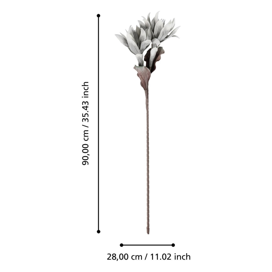 Eglo - Plastblomma 90 cm grå