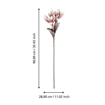 Eglo - Plastblomma 90 cm rosa