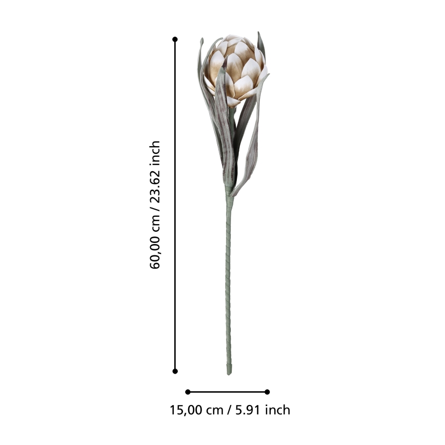 Eglo - Plastblomma 60 cm beige