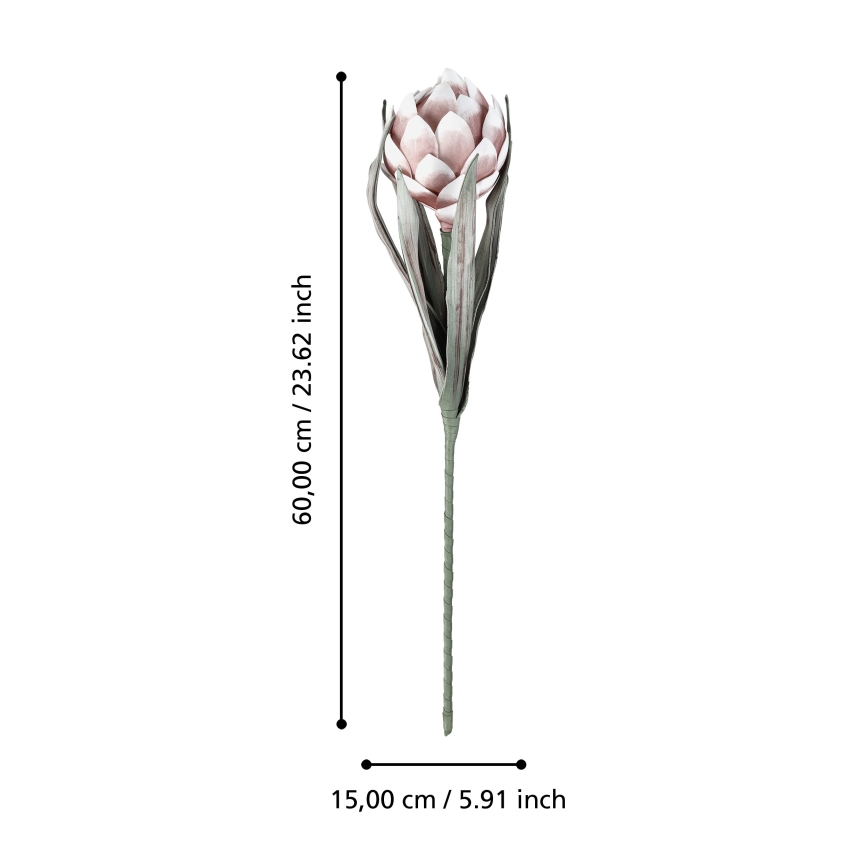 Eglo - Plastblomma 60 cm rosa