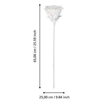 Eglo - Plastblomma 65 cm vit