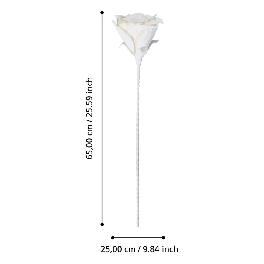 Eglo - Plastblomma 65 cm vit